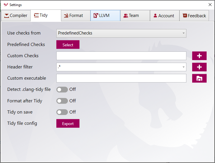 clang-analyzer checks Clang Power Tools clang-tidy